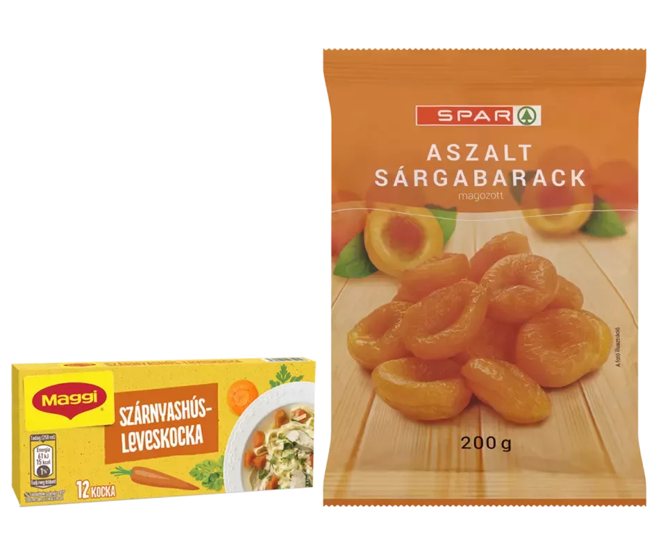 Maggi-kocka-sárgabarack
