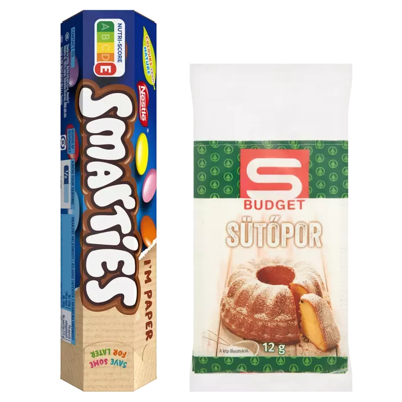 Smarties és sütőpor