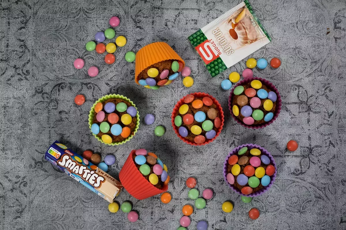Smarties és sütőpor
