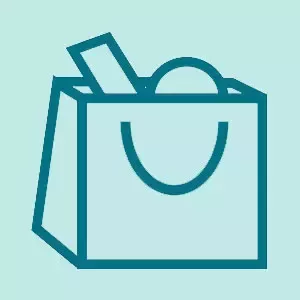 logó termékekkel egy zacskóban