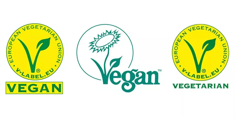 Vegán, vegetáriánus jelölések