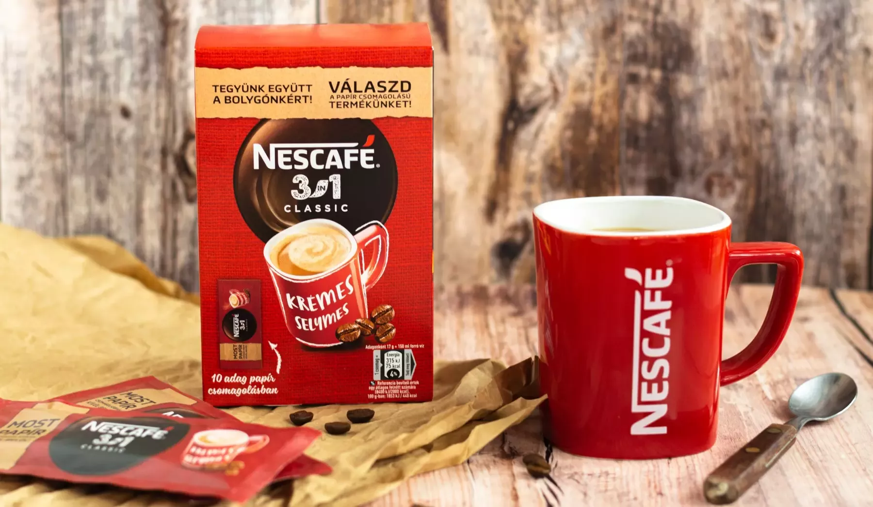 NESCAFÉ 3in1 Classic papíralapú csomagolás
